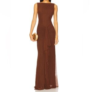 Ellie Maxi Dress in Brown